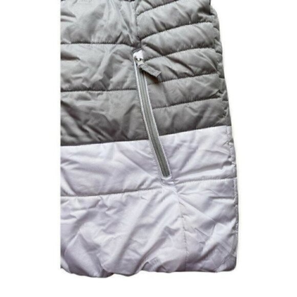 GERRY Quilted Puffa Jacket Women’s SZ Small, Kids Large (14) Gray/White - Picture 5 of 11